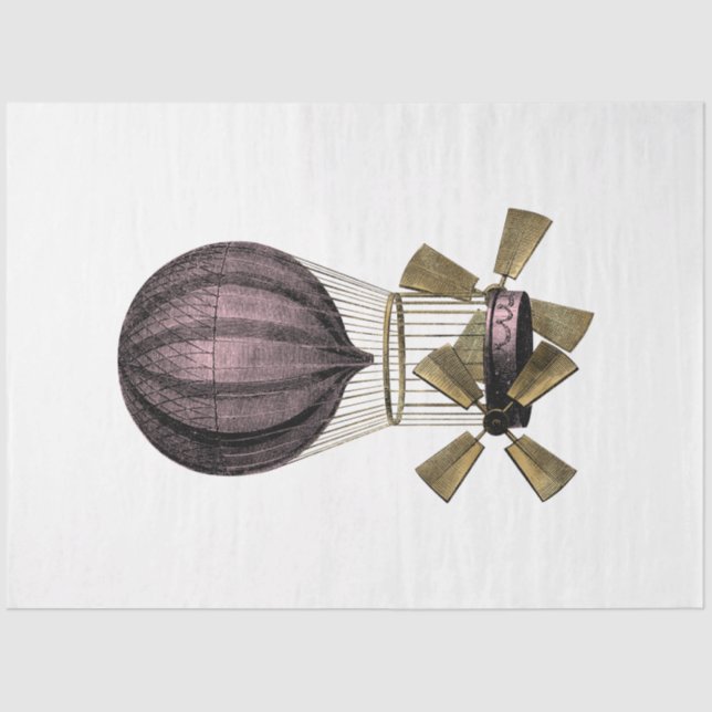 Papier Mousseline Design rose et or Steampunk Series 38 (Recto)