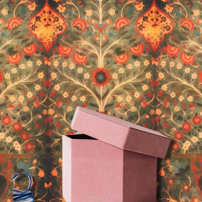 Papier Mousseline Design textile indien antique (Créateur téléchargé)