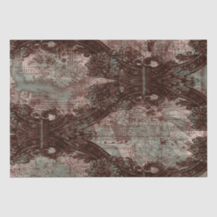 Papier Mousseline Design Using Vintage Map of Boston from 1897