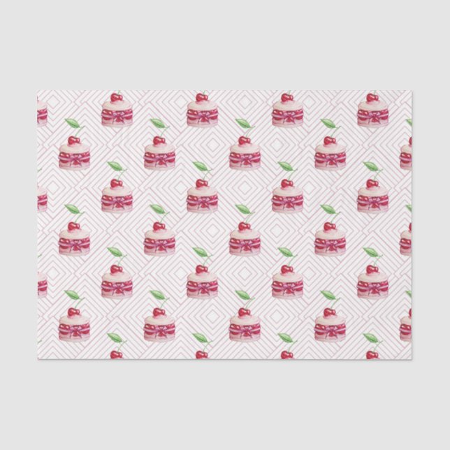 Papier Mousseline Dessert rose (Collection Rose 79) (Recto)
