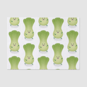 Papier Mousseline dessin animé mignon de bok choy
