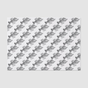 Papier Mousseline Dessin de homard vintage no 1