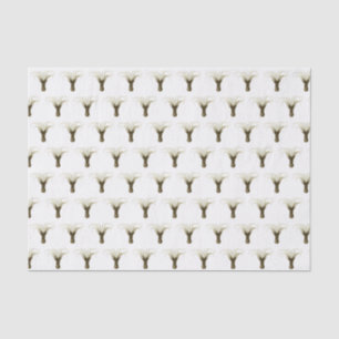 Papier Mousseline Dessin de pieuvre stylisé vintage tête en bas marr