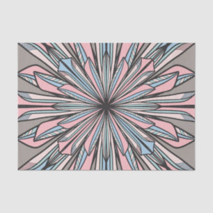 Papier Mousseline Dessin géométrique moderne gris rose Abstrait