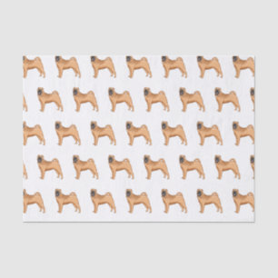 Papier Mousseline dessin humoristique chinois de chien Shar-Pei