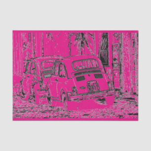Papier Mousseline Dessin humoristique cool rose-chaud choquant petit