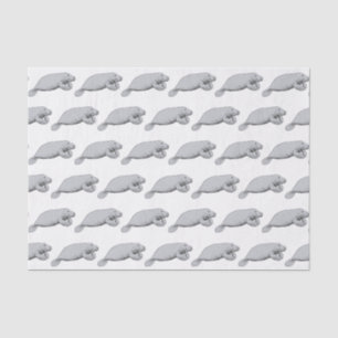 Papier Mousseline Dessin Vintage de Lamantin