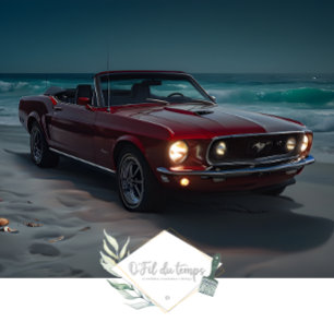 Papier Mousseline Dessous avant de Muscle Car Beach