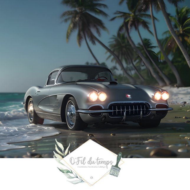 Papier Mousseline Dessous avant de Muscle Car Beach (Créateur téléchargé)