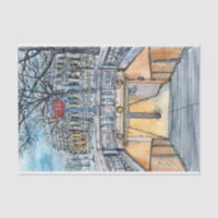 Destinations | Aquarelle Vintage entrée du métro