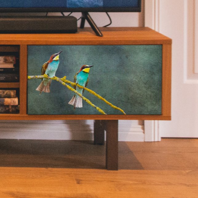 Papier Mousseline Deux colibris regardent le découpage (Créateur téléchargé)