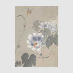Papier Mousseline Deux insectes au liseron par Ohara Koson