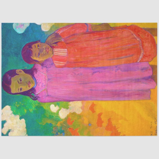 Papier Mousseline Deux Soeurs, Gauguin (Recto)