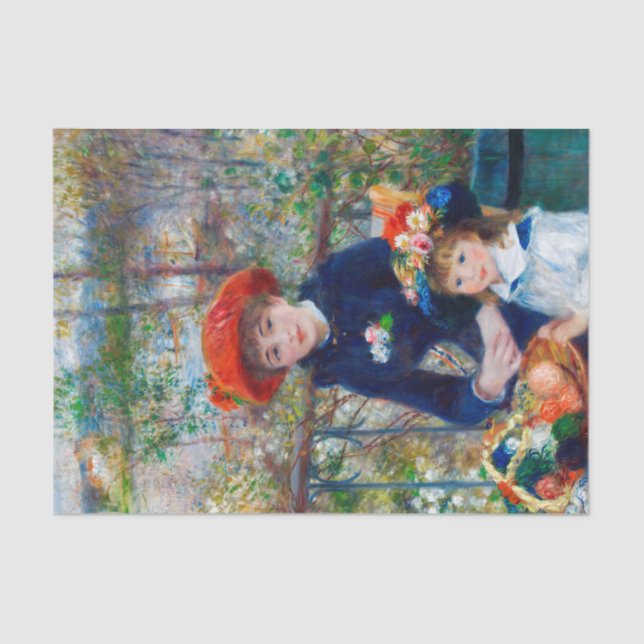 Papier Mousseline Deux Soeurs, Renoir (Recto)