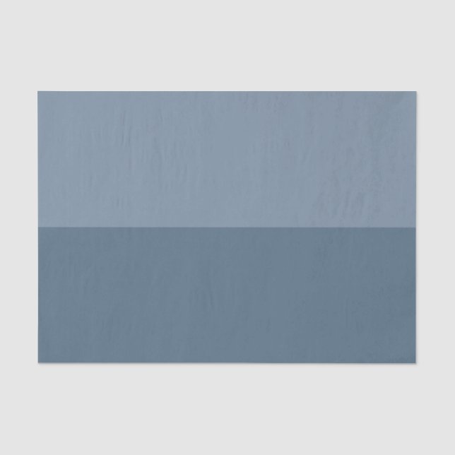 Papier Mousseline Deux tons - Bleu (Recto)