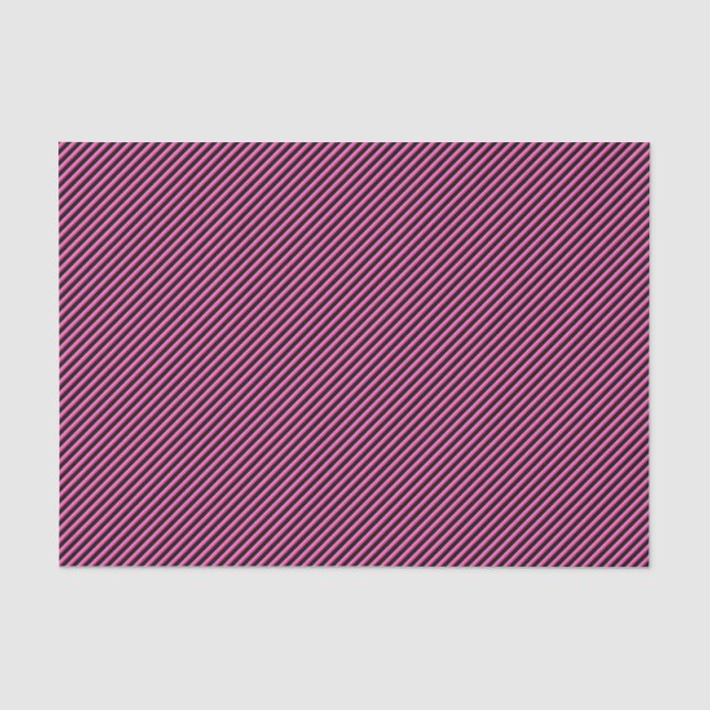 Papier Mousseline Diagonale rose chaud et noire (Recto)