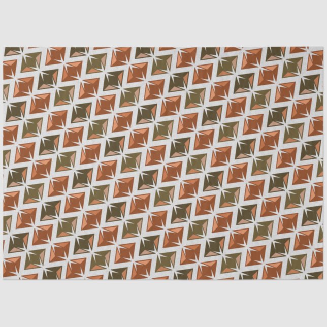Papier Mousseline DIAMONDES rouges (Recto)