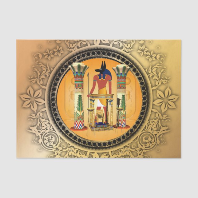 Papier Mousseline Dieu Anubis (Recto)