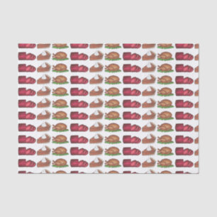 Papier Mousseline Dîner de Noël Thankgiving Pie de Noël Turquie