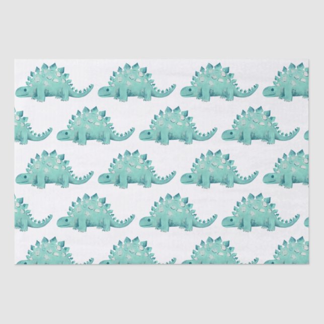 Papier Mousseline Dinosaur Stegosaurus Anniversaire de enfant (Recto)