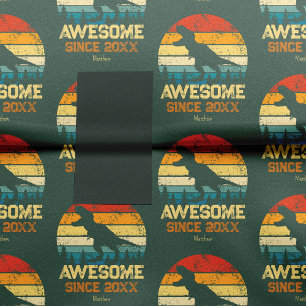 Papier Mousseline Dinosaure Anniversaire Garçon stupéfiant depuis l'