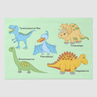 Papier Mousseline Dinosaures
