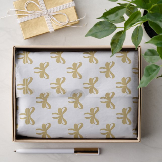 Papier Mousseline Diplôme Moderne à Ruban Doré Coquette Caprice (Cadeau)