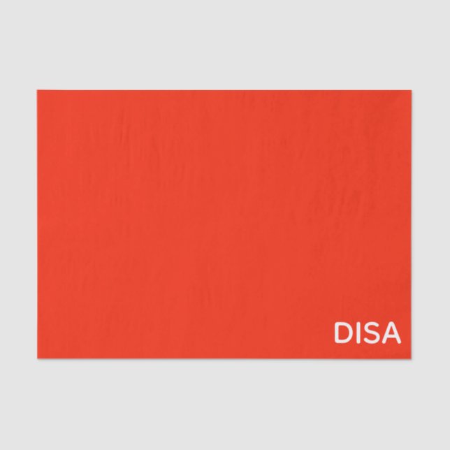 Papier Mousseline Disa Red color (Recto)