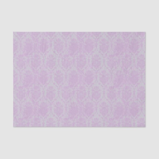 Papier Mousseline Distress Rose Grunge Damask (Recto)