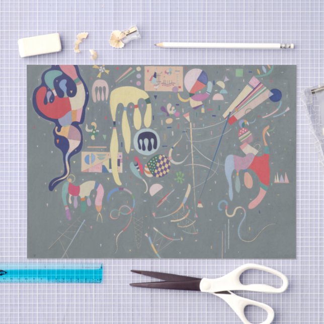 Papier Mousseline Diverses Actions, Kandinsky  (Artisanat)