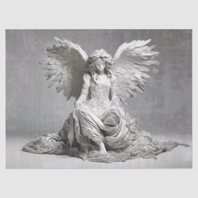 Papier Mousseline Divine fille Angel (Recto)