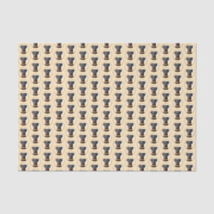 Papier Mousseline Doberman Pinscher Peinture non découpée Art origin