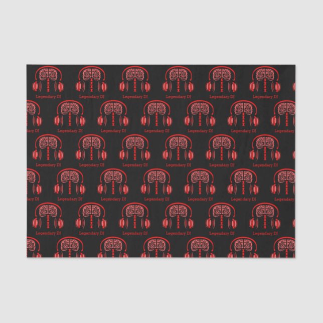 Papier Mousseline Docteur Cerveau Tissue à l'écoute de la musique (Recto)