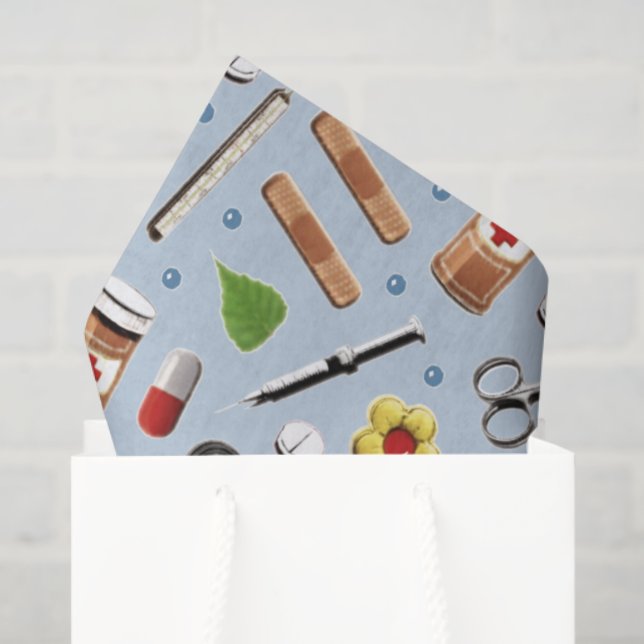 Papier Mousseline Docteur en médecine (Sac cadeau)