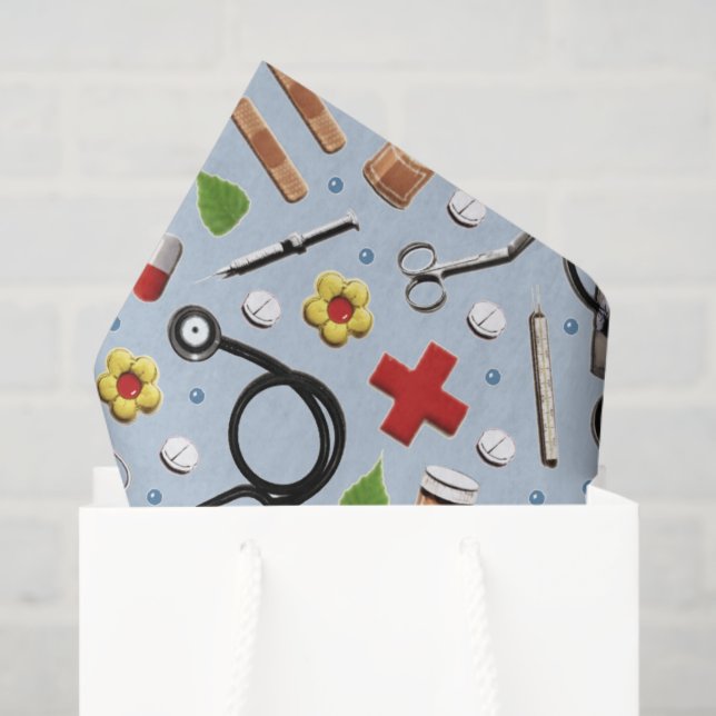 Papier Mousseline Docteur Médicale (Sac cadeau)