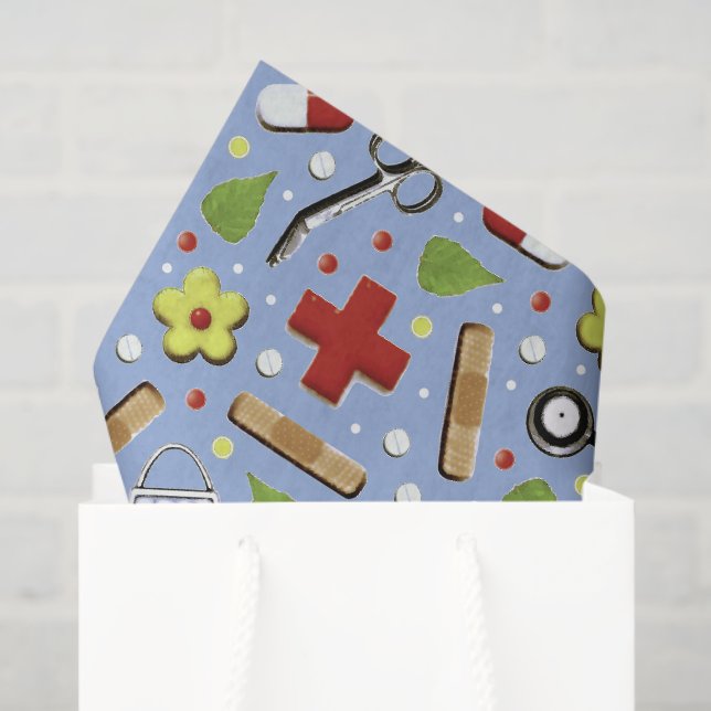Papier Mousseline Docteur Médicale (Sac cadeau)