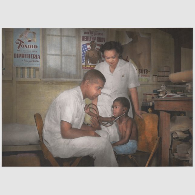 Papier Mousseline Docteur - Pédiatre - Du coeur 1942 (Recto)