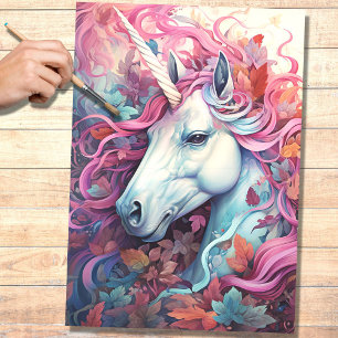 Papier Mousseline Document de découpage Unicorne 8