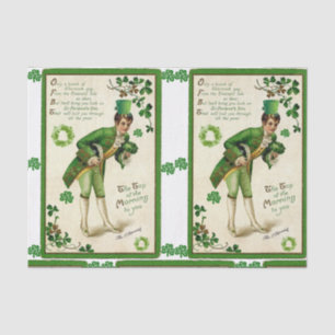 Papier Mousseline Document de fond de la Saint Patrick