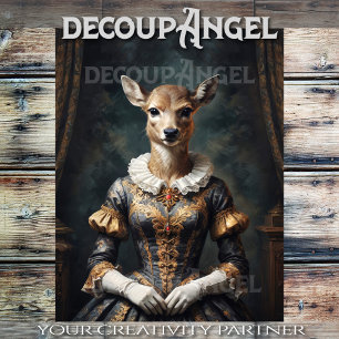 Papier Mousseline Doe Aristocratique -Découpage-