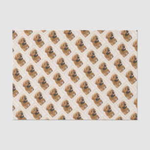 Papier Mousseline Dogue de Bordeaux Peinture - Cute Original Chien A