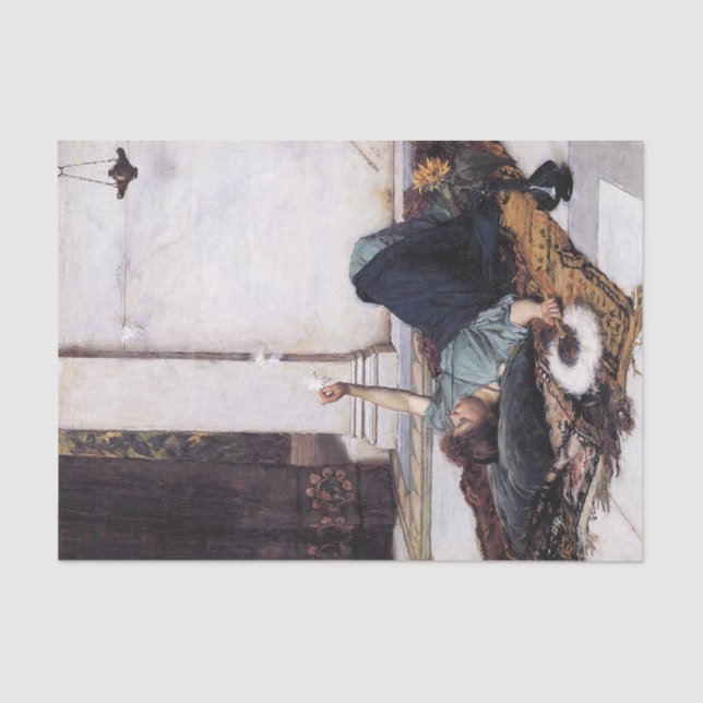 Papier Mousseline Dolce Far Niente par John William Waterhouse -1879 (Recto)