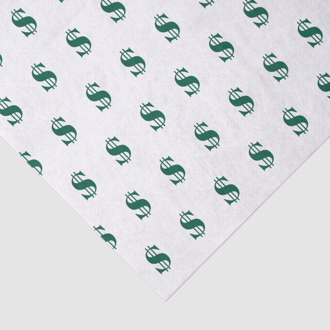 Papier Mousseline Dollar Signs (Détail)