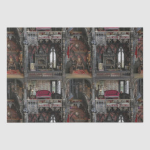Papier Mousseline Dollshouse victorienne gothique hantée avec poupée