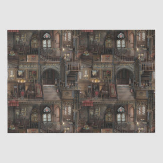 Papier Mousseline Dollshouse victorienne gothique hantée avec poupée