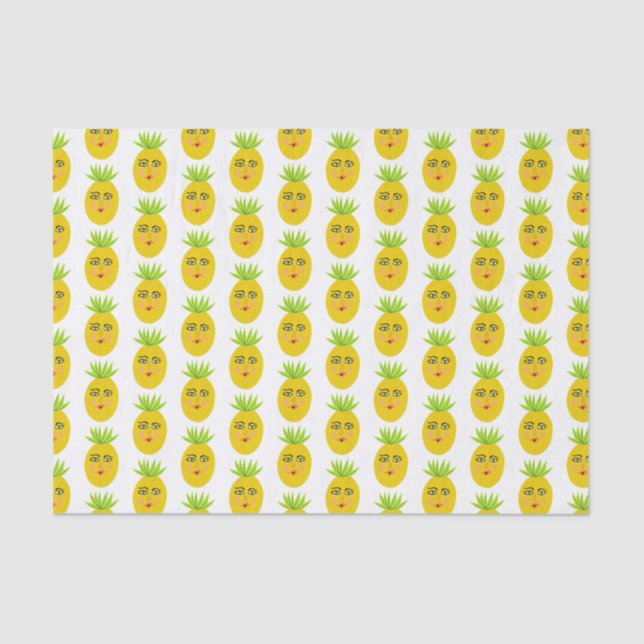 Papier Mousseline Don d'ananas sucré Whimsical (Recto)