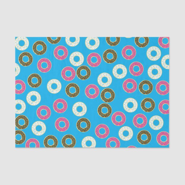 Papier Mousseline Donut Kid's Birthday Party mite (Recto)