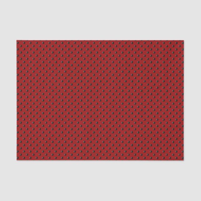 Papier Mousseline Dots-rouges-et-noirs-ladybug (Recto)