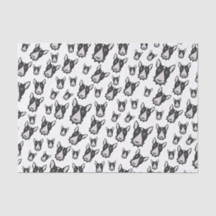 Papier Mousseline Double prise de bull-terrier ! Despote adorable de