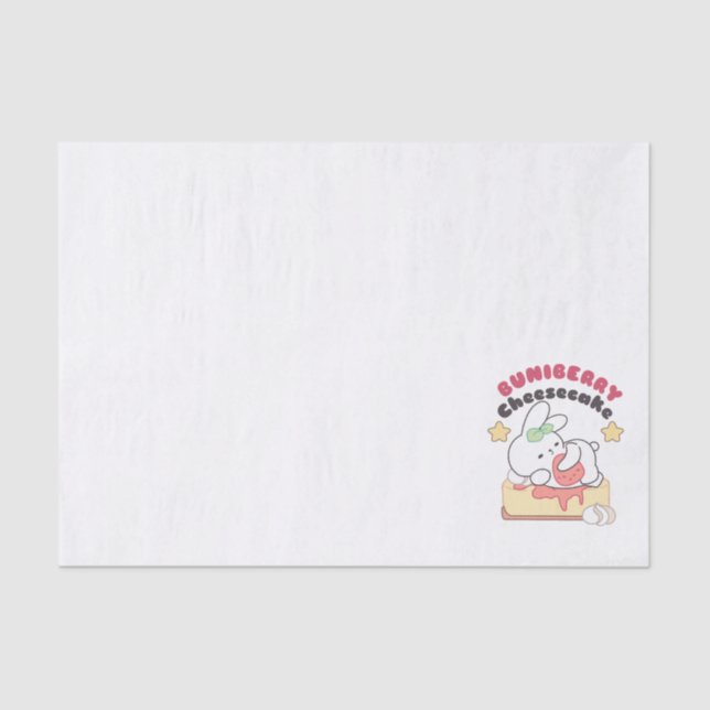Papier Mousseline Douceur : Buniberry Cheesecake Delight (Recto)